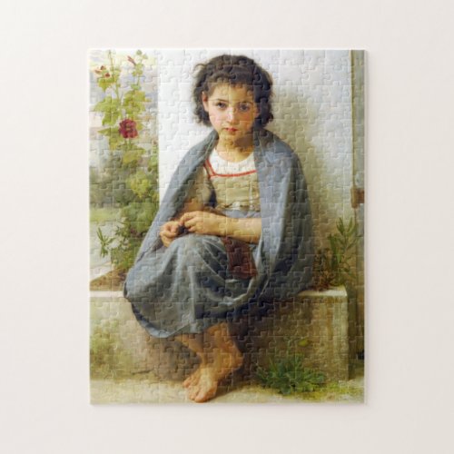 Bouguereau The Little Knitter Puzzle