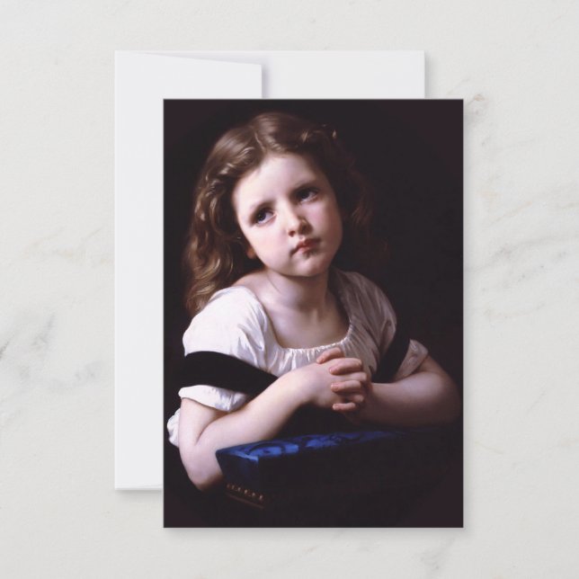 Bouguereau The Prayer Invitations (Front)