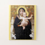Bouguereau Virgin Of The Lilies Jigsaw Puzzle at Zazzle