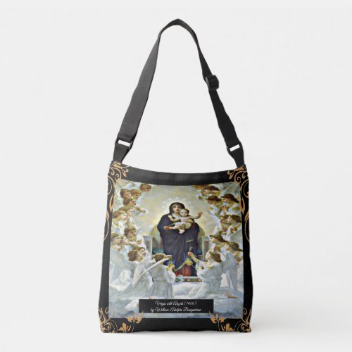 Bouguereau Virgin with Angels  Crossbody Bag