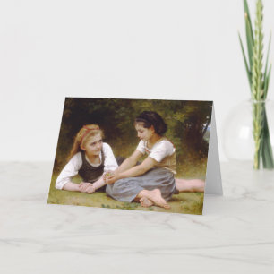 Bouguereau's 1882 The Nut Gatherers Les noisettes Card