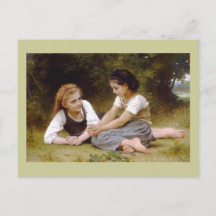Bouguereau's 1882 The Nut Gatherers  Les noisettes Postcard