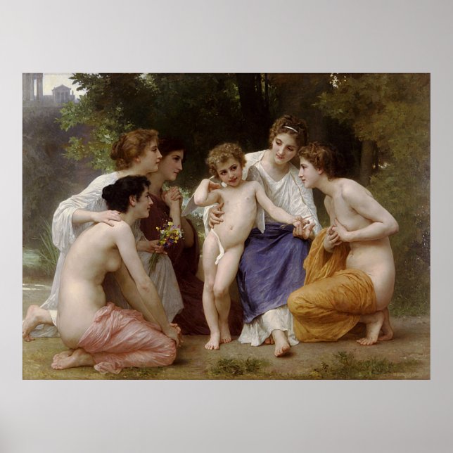 Bouguereau's Admiration (L'admiration) (1867) Poster (Front)