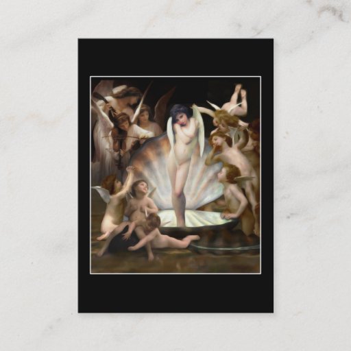 Customizable Bouguereau's Angels Surround Cupid Business Card Templates