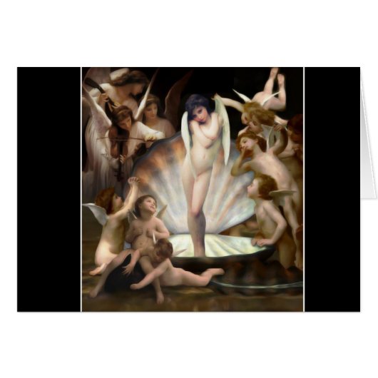 Bouguereau's Angels Surround Cupid Cards (Front Horizontal)
