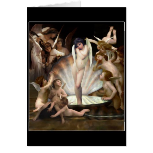 Bouguereau's Angels Surround Cupid Cards (Front)