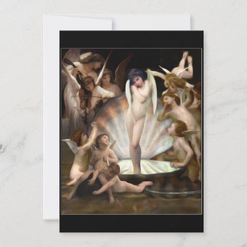 Bouguereaus Angels Surround Cupid Invitation