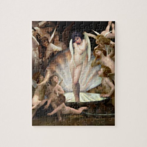 Bouguereaus Angels Surround Cupid Jigsaw Puzzle