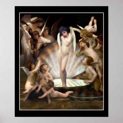 Bouguereaus Angels Surround Cupid Poster