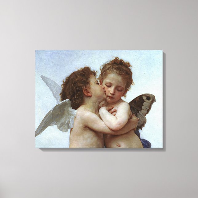 Bouguereau's L'Amour et Psyche, enfants (Cupid) Canvas Print (Front)