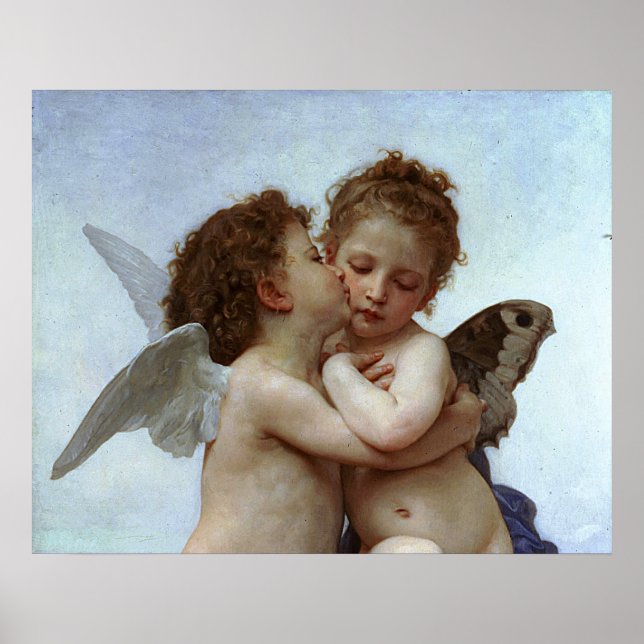 Bouguereau's L'Amour et Psyche, enfants (Cupid) Poster (Front)