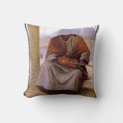 Bouguereaus The Invisible  Bohemian Throw Pillow