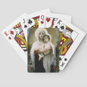 Bouguereau's The Madonna of the Roses (1903) Poker Cards