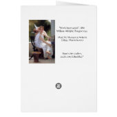 Bouguereau's 'Work Interrupted' - Card (Back)