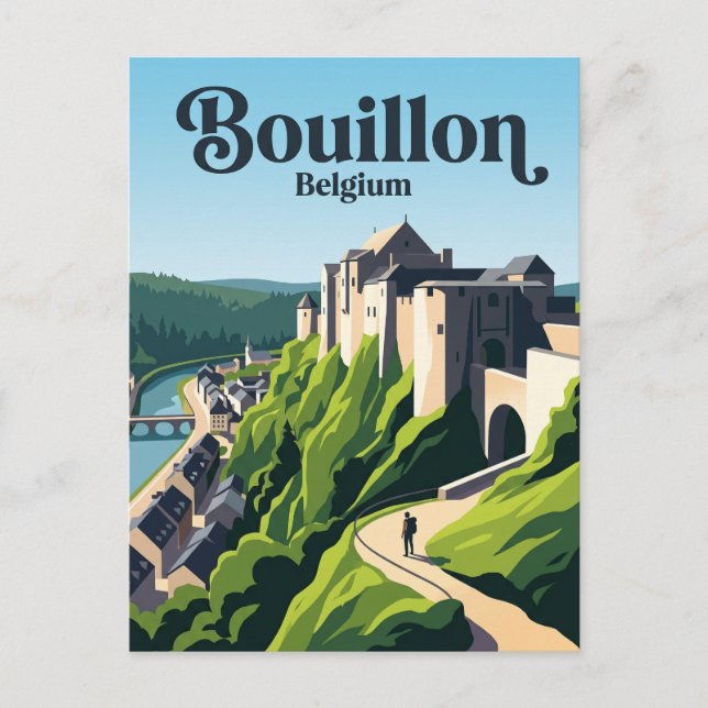 Bouillon Castle Belgium Postcard (Front)