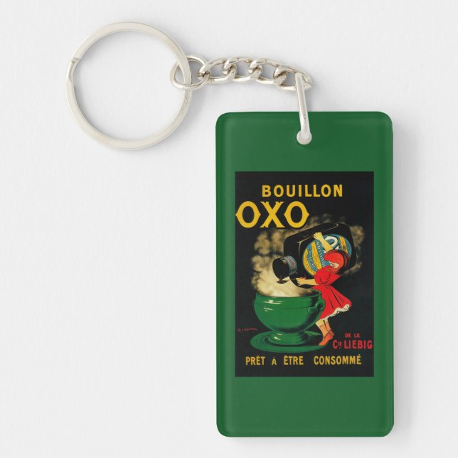 Bouillon OXO Vintage PoseterEurope Keychain (Front)