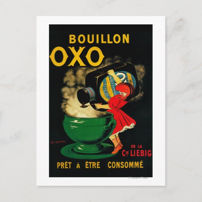 Bouillon OXO Vintage PoseterEurope Postcard (Front)