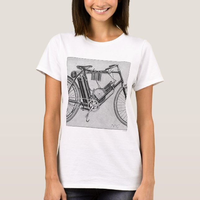 Bouilly Motorcycle, 1895 T-Shirt (Front)