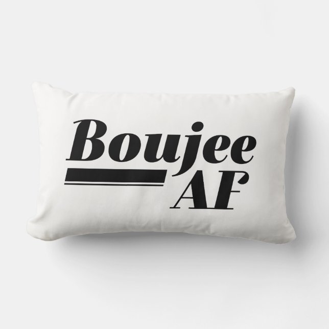 Boujee AF Lumbar Pillow (Front)