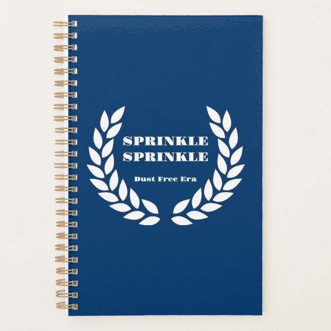 Boujee Blue Sprinkle Sprinkle Notebook  (Front)