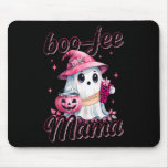 Boujee Boo Jee Spooky Ghost Pink Halloween Pumpkin Mouse Pad