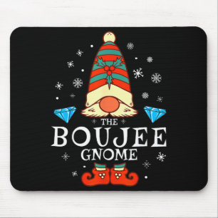 Boujee Gnome Xmas Family Matching Group Christmas Mouse Pad