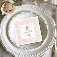 Boujour Bebe Paris French Toile Pink Baby Shower