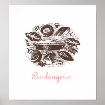 Boulangerie Poster by ericar70 at Zazzle