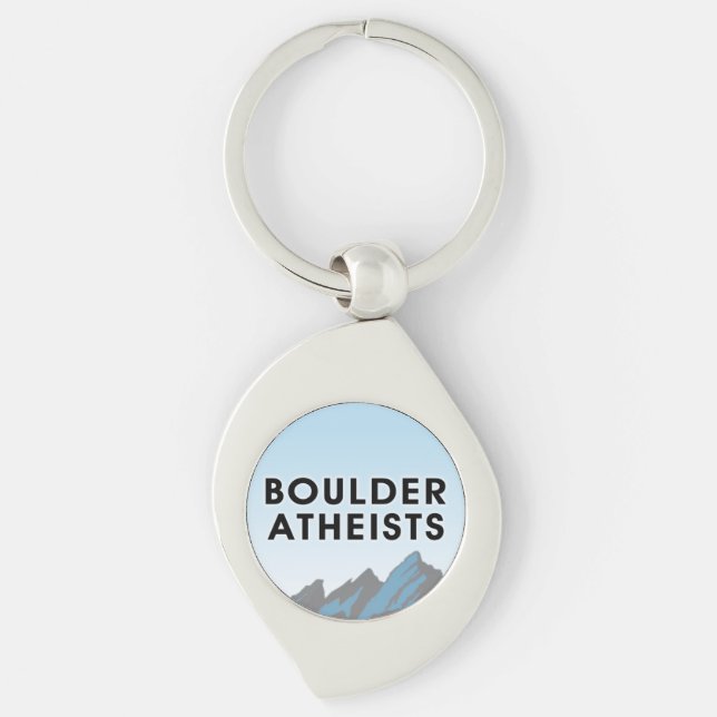 Boulder Atheists Logo Metal Keyring (Front)
