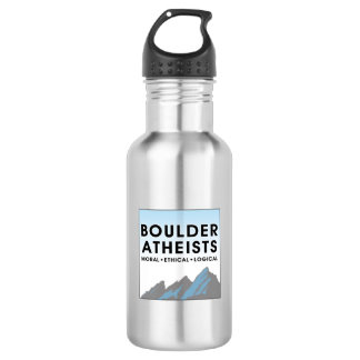 Boulder Atheists Logo Stainless Steel Water Bottle