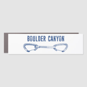 Boulder Canyon Colorado Climbing Quickdraw Car Magnet