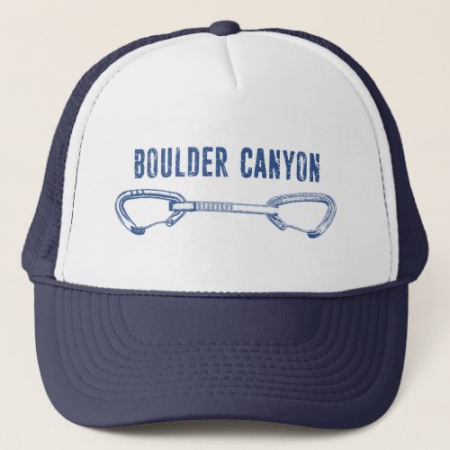 Boulder Canyon Colorado Climbing Quickdraw Trucker Hat