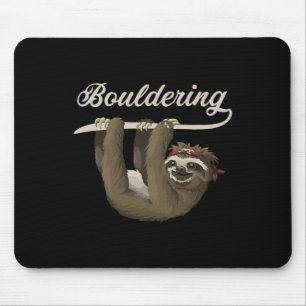 Boulder Climbing Sloth Bouldering Mouse Pad