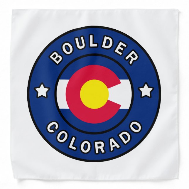 Boulder Colorado Bandana (Front)