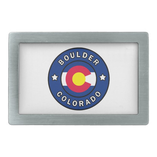 Boulder Colorado Belt Buckle (Front)