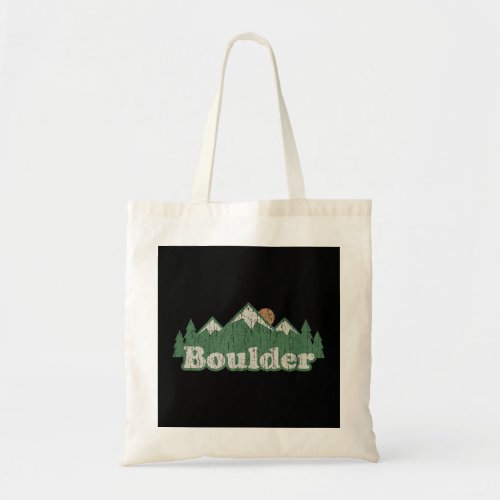 Boulder Colorado CO T Shirt Vintage Hiking Mountai Tote Bag