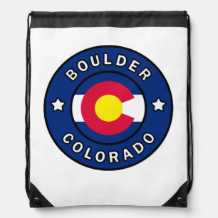 Boulder Colorado Drawstring Bag