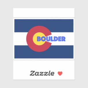 Boulder Colorado Flag Sticker