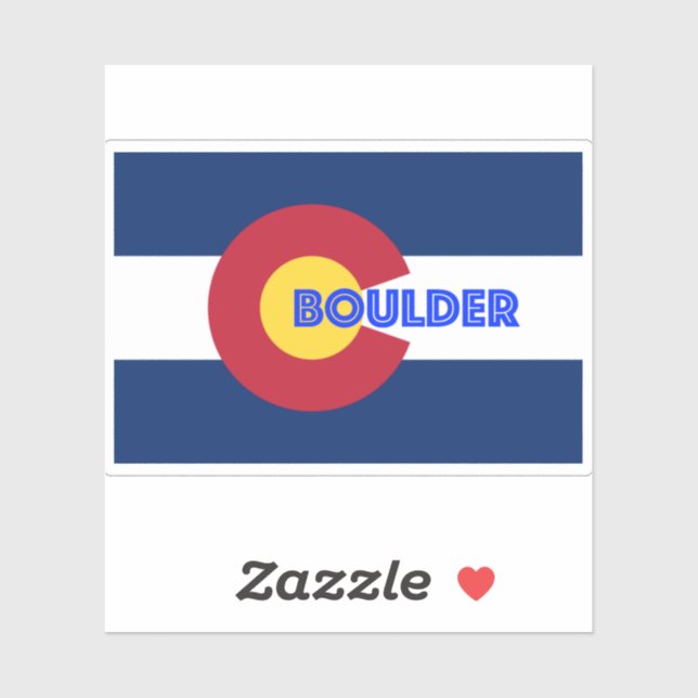 Boulder Colorado Flag Sticker (Sheet)