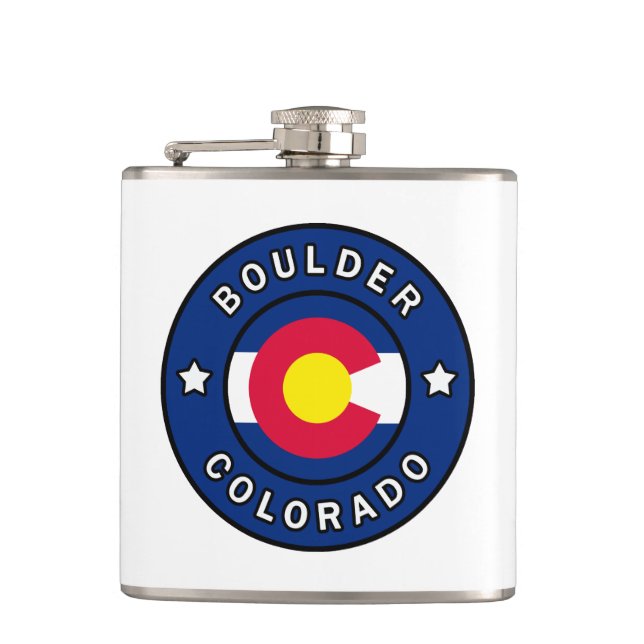 Boulder Colorado Flask (Front)