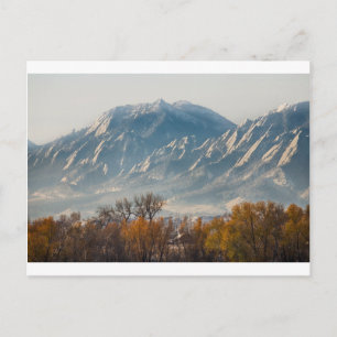 Boulder Colorado Flatirons Country Fall View Postcard