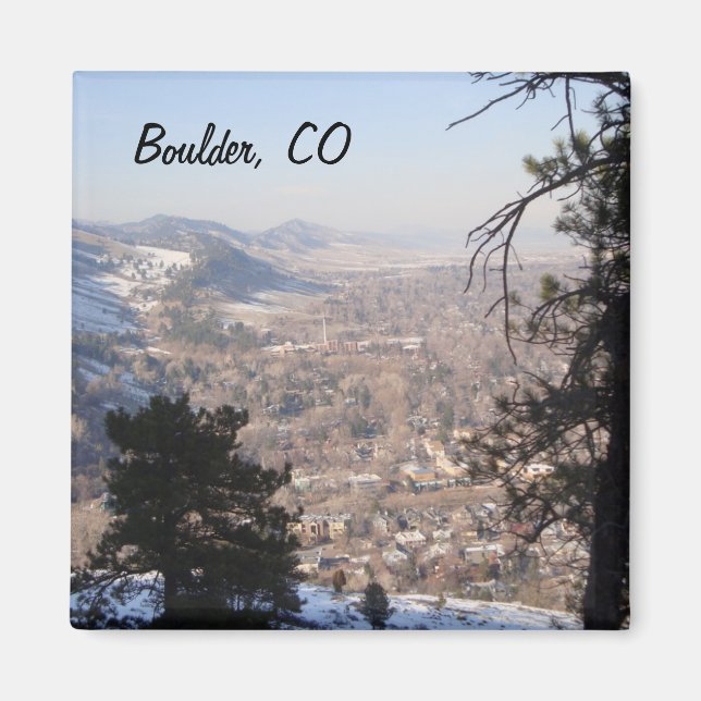 Boulder, Colorado from Above Magnet (Front)
