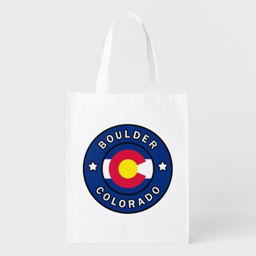 Boulder Colorado Grocery Bag