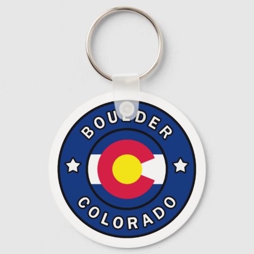 Boulder Colorado Keychain
