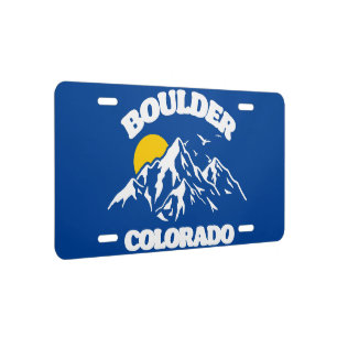 Boulder,Colorado License Plate