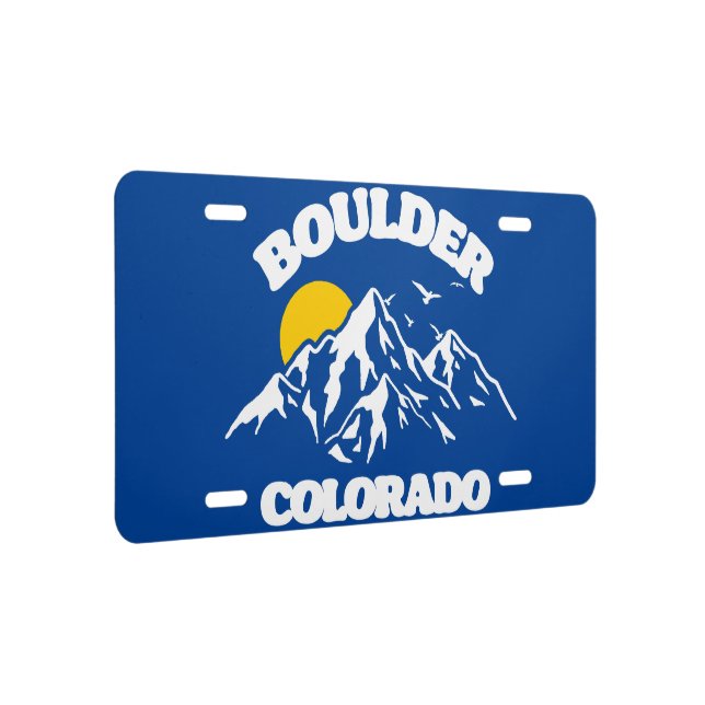 Boulder,Colorado License Plate (Right)