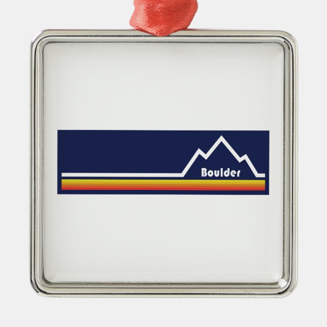 Boulder Colorado Metal Ornament (Front)