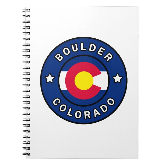 Boulder Colorado Notebook (Front)