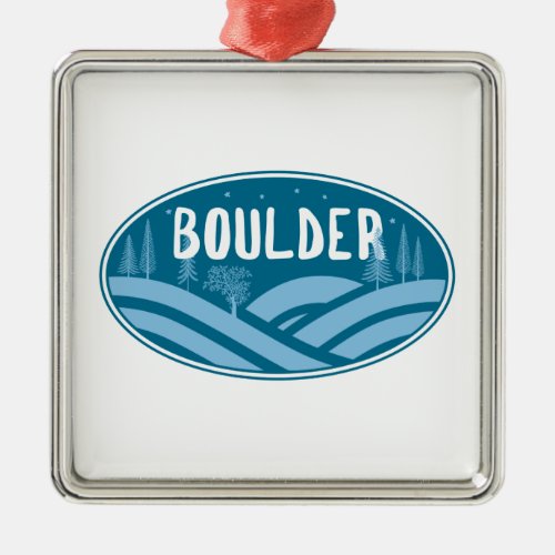 Boulder Colorado Outdoors Metal Ornament