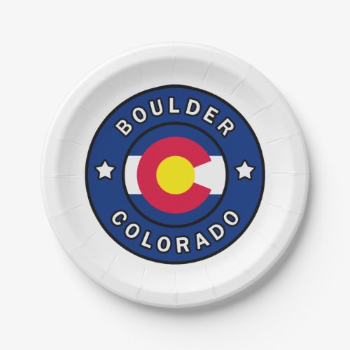 Boulder Colorado Paper Plates